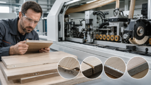 Edge banding troubleshooting guide for panel peeling gaps and glue line defects